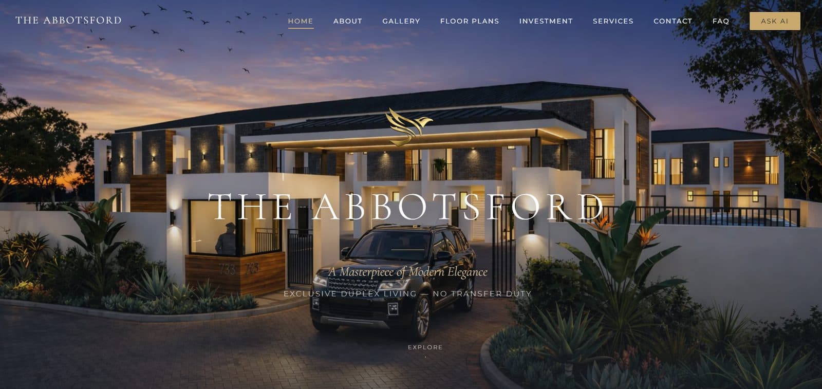 The Abbotsford website preview