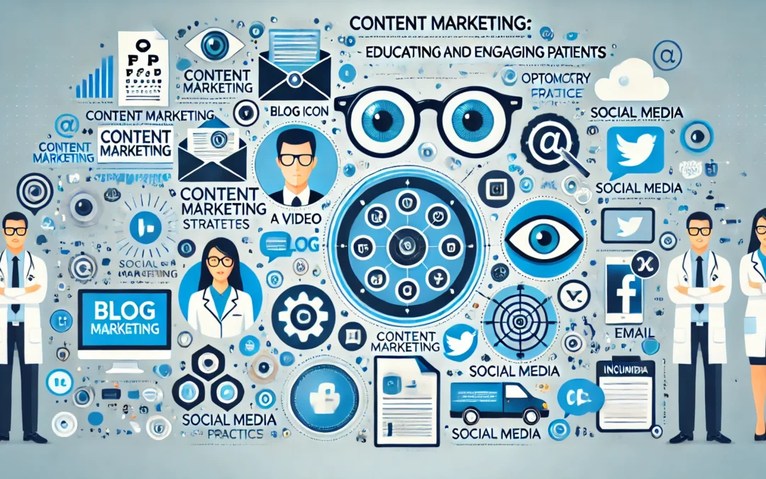 An-infographic-style-image-for-a-blog-post-titled-Content-Marketing_-Educating-and-Engaging-Patients-for-Your-Optometry-Practice